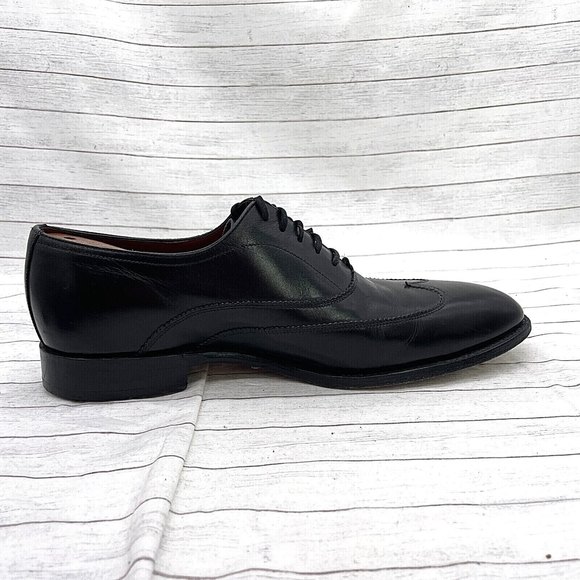 Charles Tyrwhitt Wingtip Brogue Black Leather Mens Shoe Size US 10.5 UK 10 main image 8